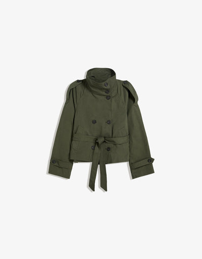 The Brookvale High Neck Short Trench
