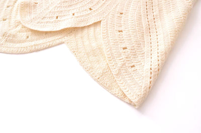 White Crochet Cutout Mini Dress