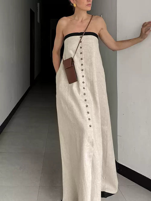 Monaco Strapless Maxi Dress