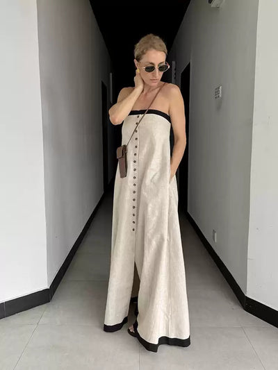 Monaco Strapless Maxi Dress