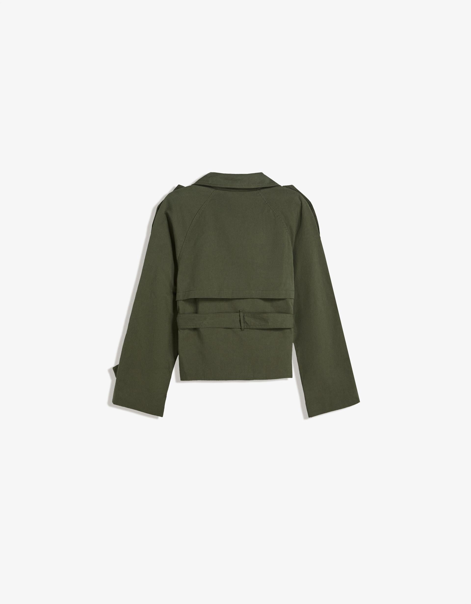 The Brookvale High Neck Short Trench