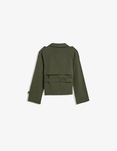 The Brookvale High Neck Short Trench