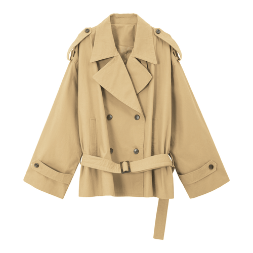 Éliane Oversized Tailored Cropped Trench