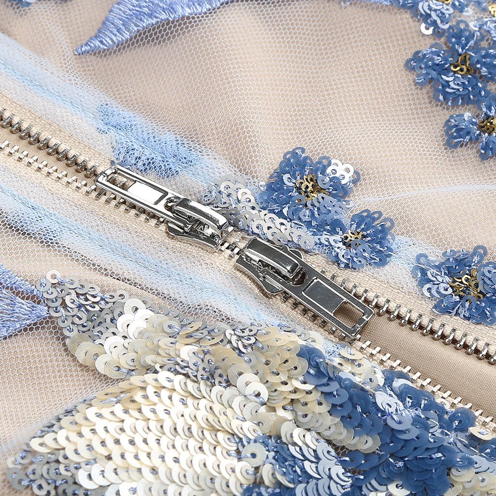 Midnight Botanica Gown