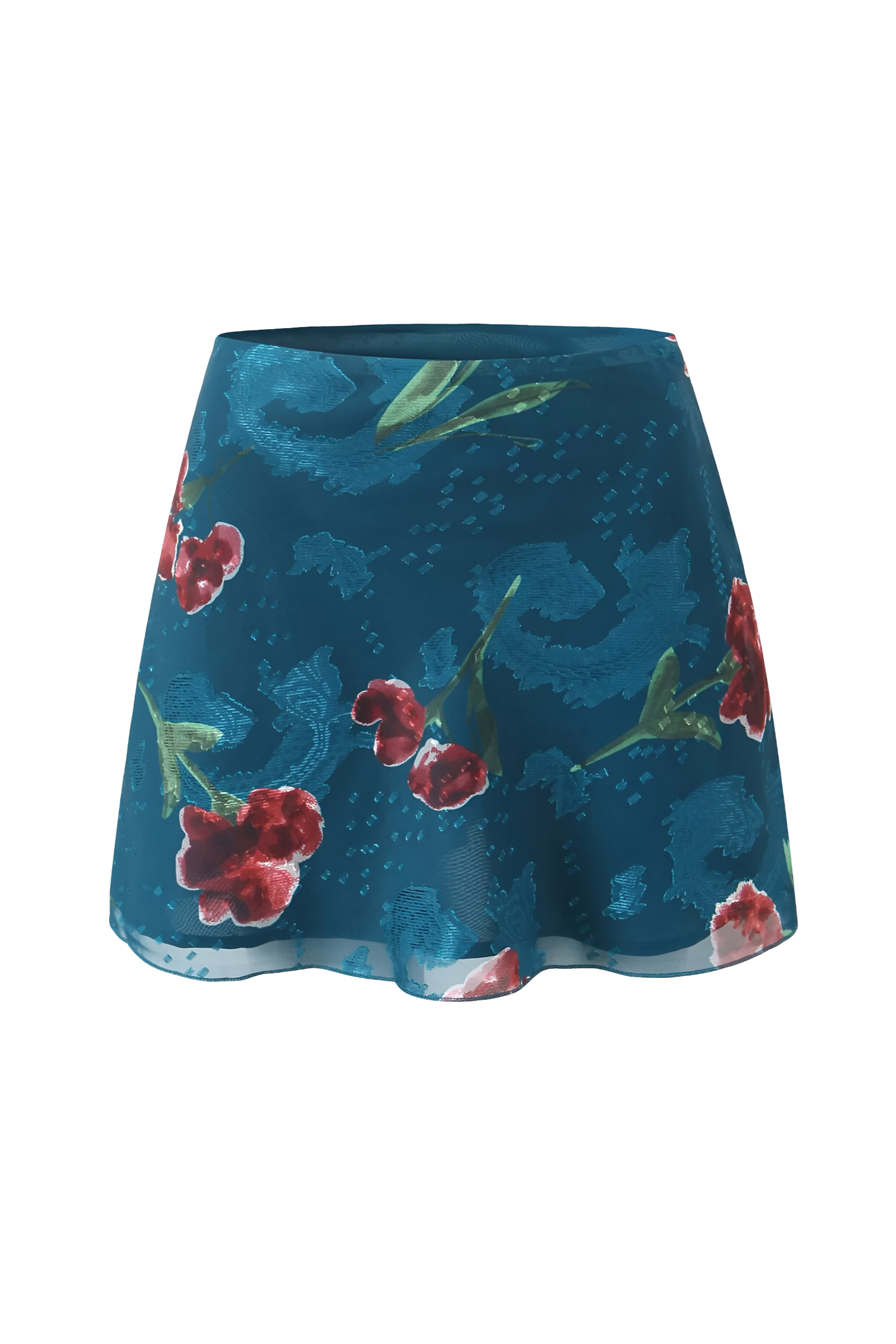Midnight Cherry Mesh Skirt