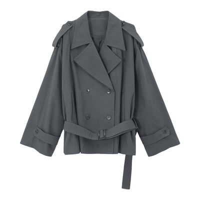 Éliane Oversized Tailored Cropped Trench