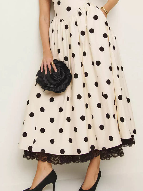 The Marisól Polka Dot Halter Dress