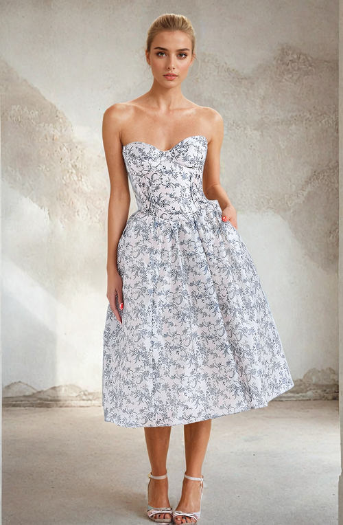 The Loire Toile Midi Dress