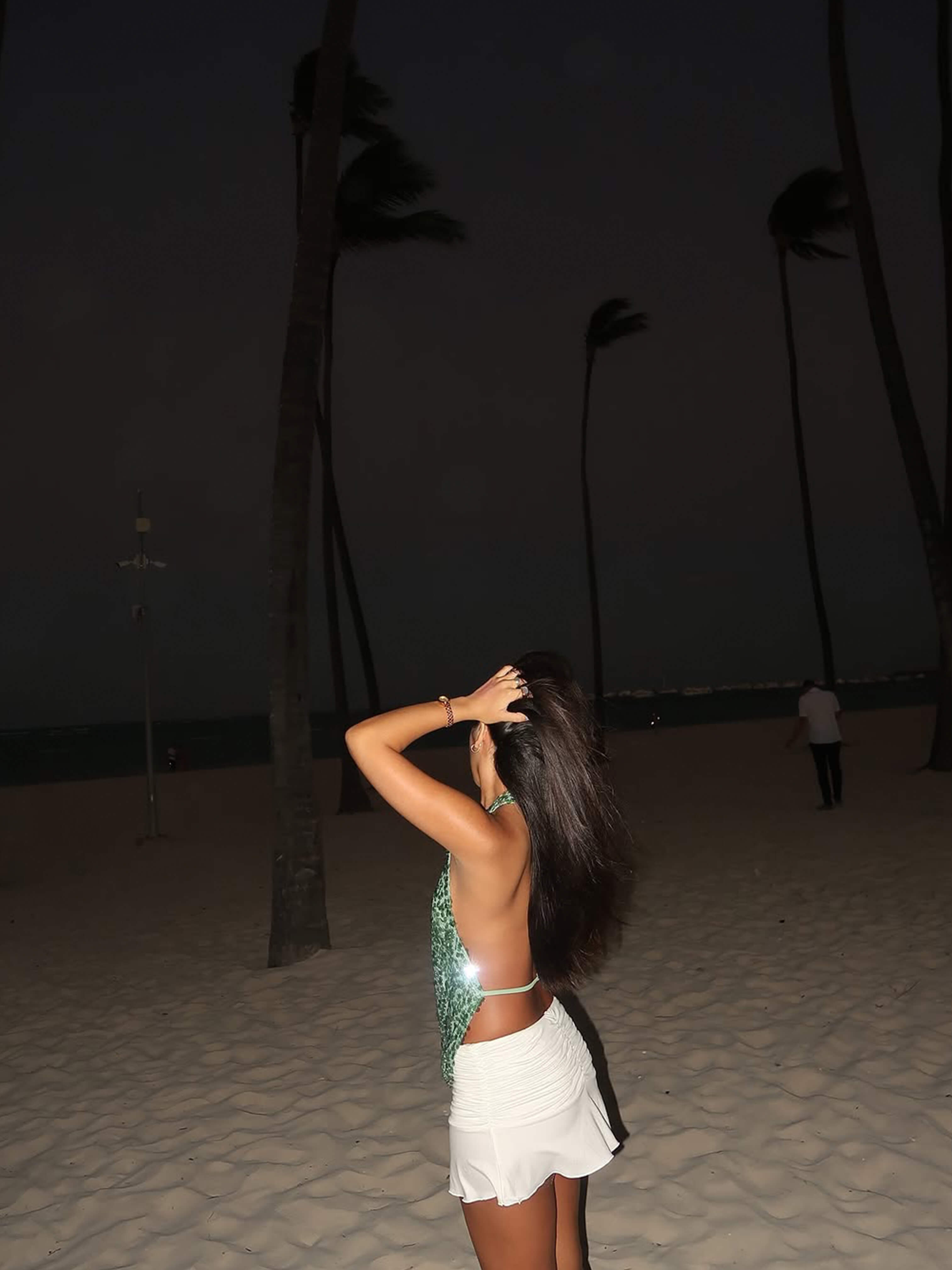 Emerald Drip Halter Top