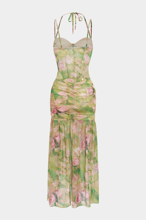 Floral Print Slip Midi Dress