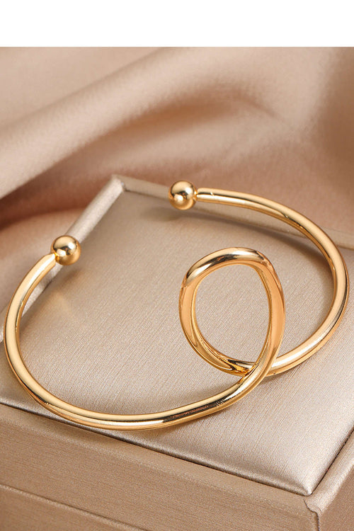 Metallic Open Bracelet