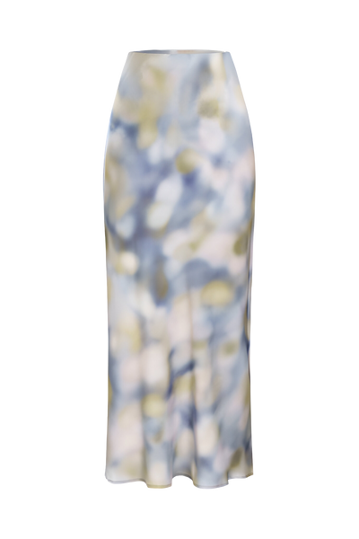Mist Bloom Satin Skirt