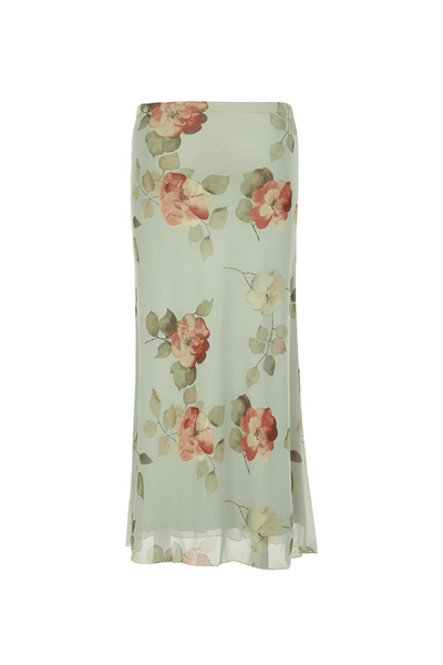 Willow Rose Satin Skirt