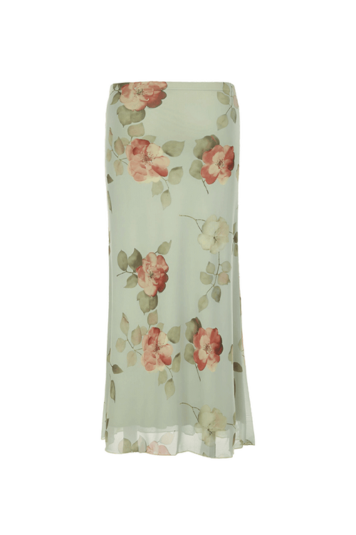 Willow Rose Satin Skirt