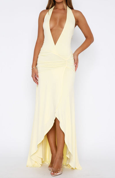 Vera Maxi Dress Lemon