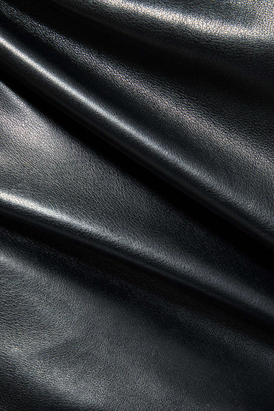 Tie Leather Front Mini Dress