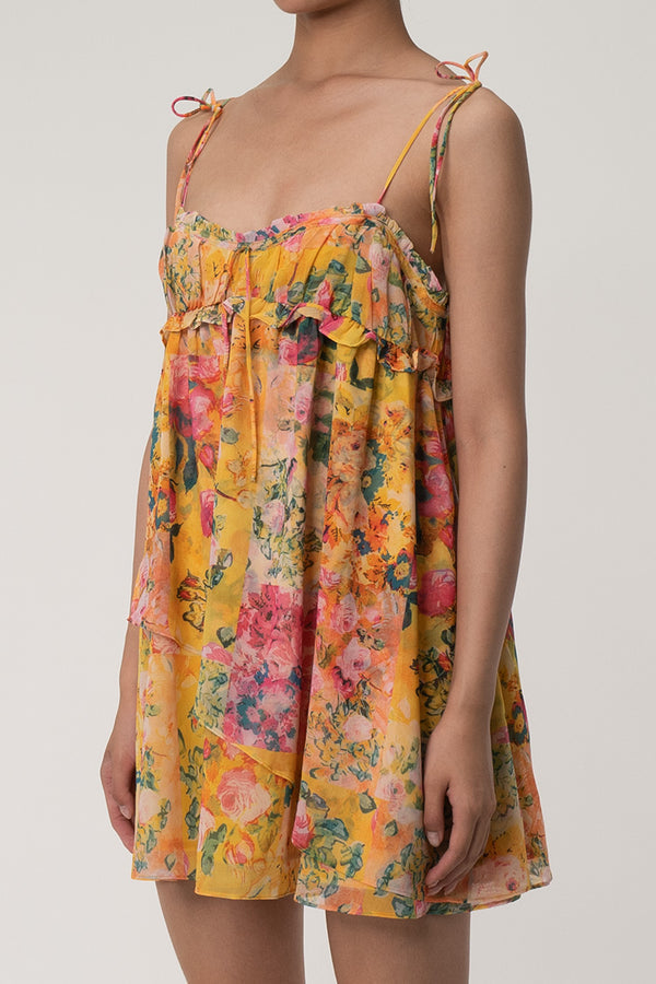 Perfect Vacay Floral Print Mini Dress