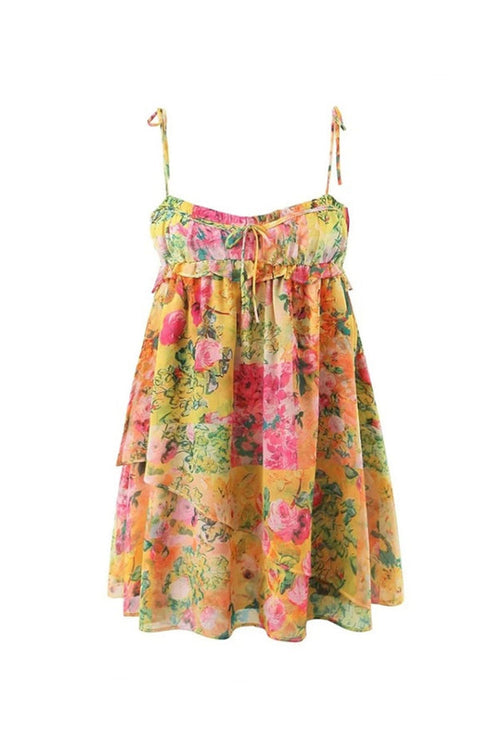 Perfect Vacay Floral Print Mini Dress