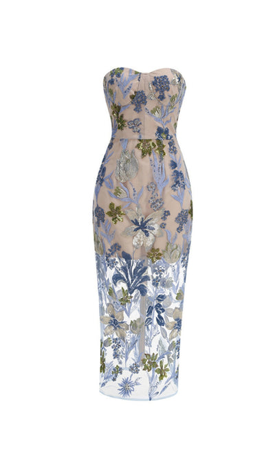 Midnight Botanica Gown