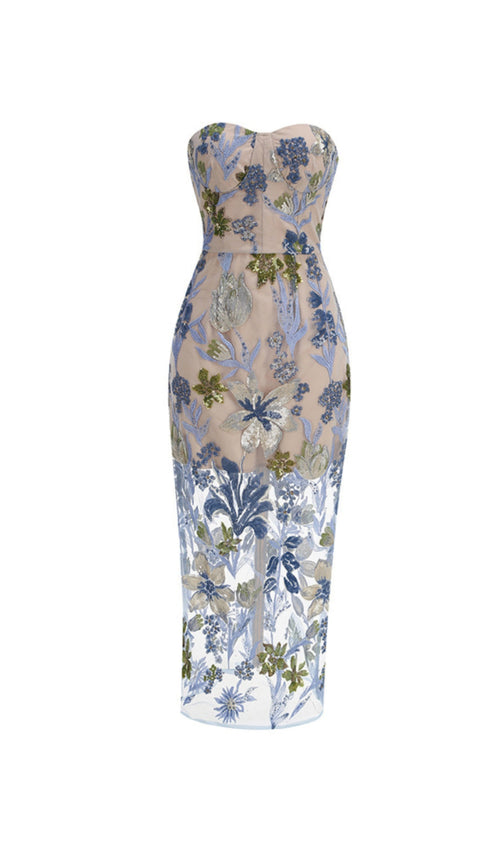 Midnight Botanica Gown