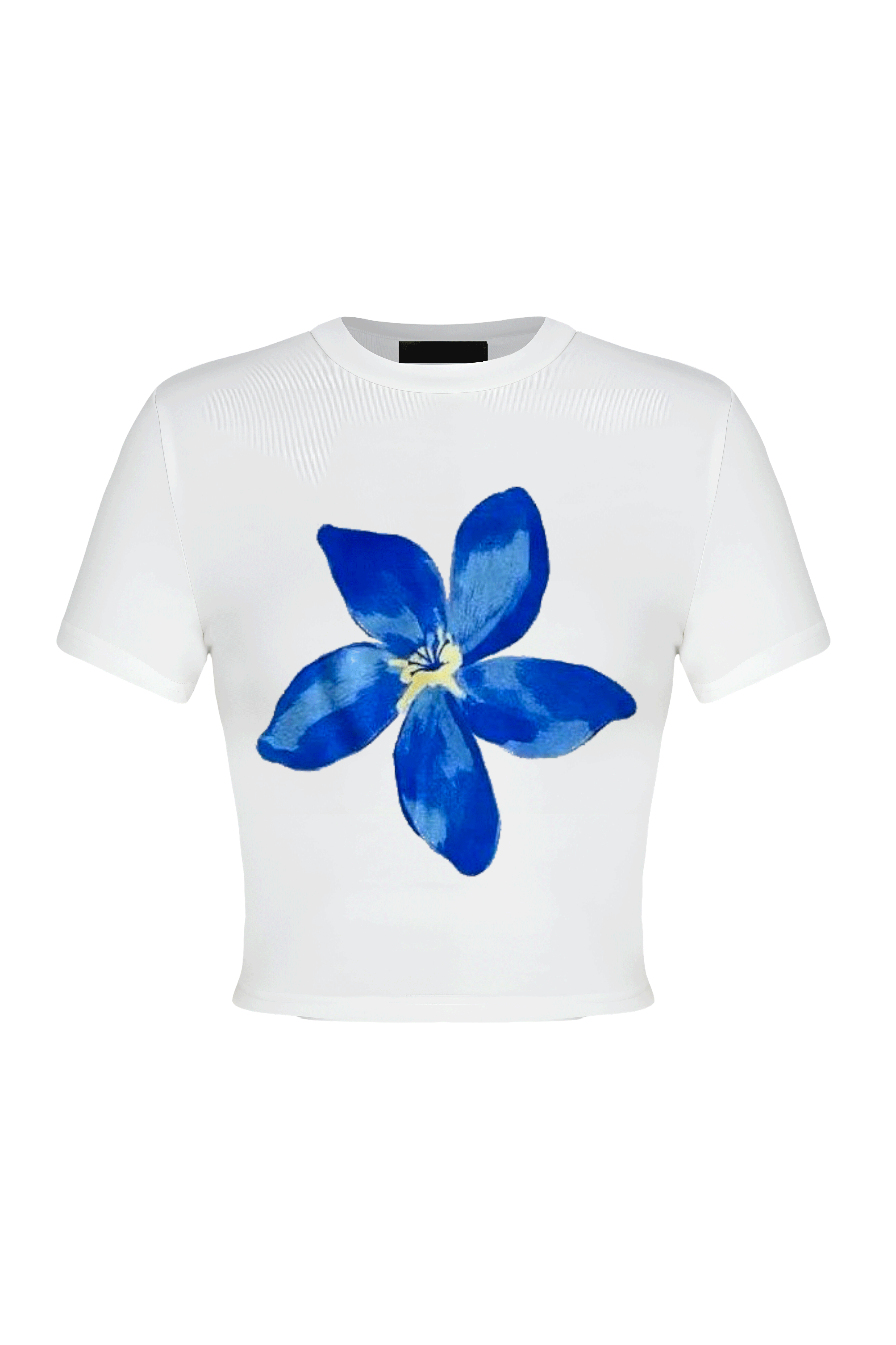 Blue Hawaiian Flower Top