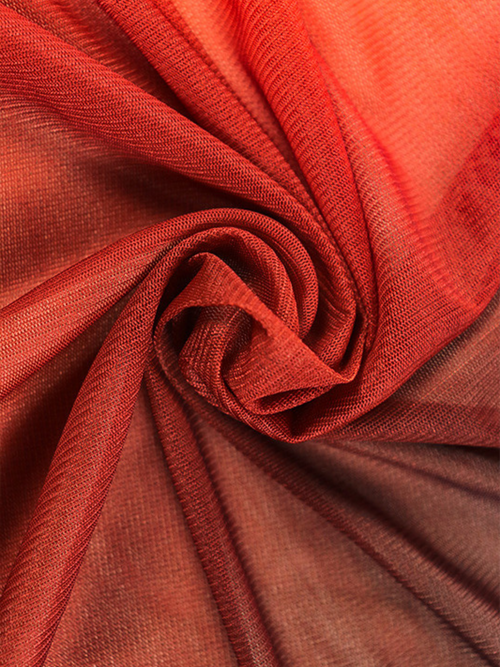 Gradient Sunset Draped Midi dress