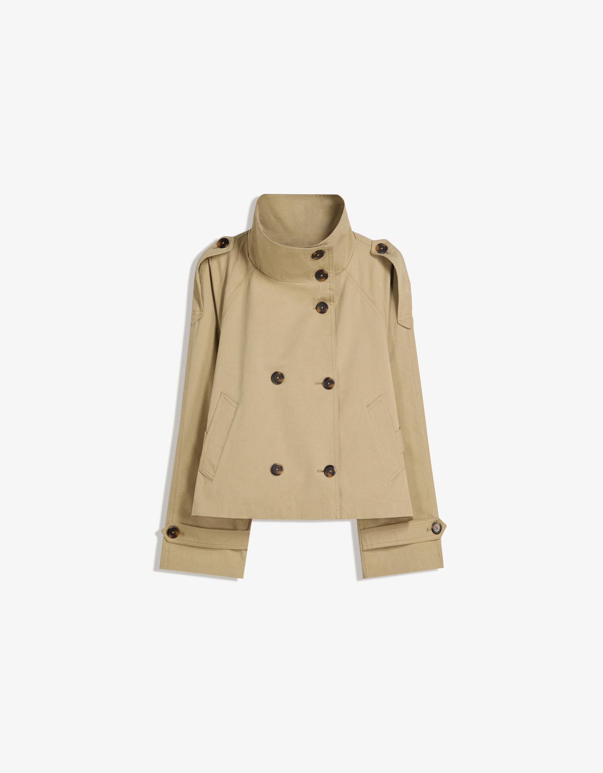 The Brookvale High Neck Short Trench