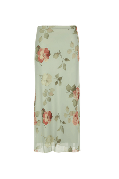Willow Rose Satin Skirt