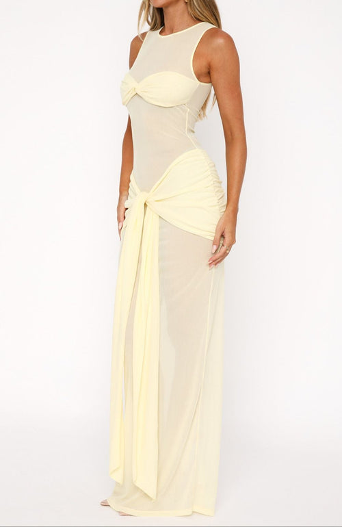 Juliana Maxi Dress Lemon