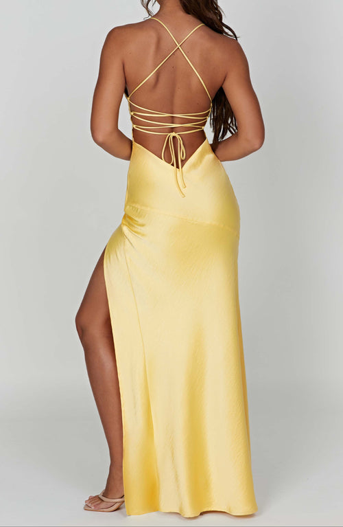 Macarena Maxi Dress - Lemon