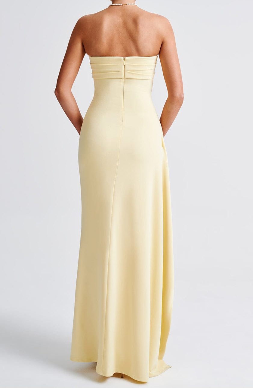 Sara Maxi Dress - Lemon